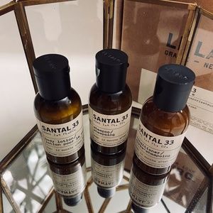 LE LABO Santal 33 1.4oz/40ml Travel Sized Lotion, Shampoo & Conditioner